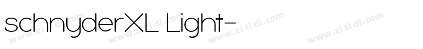 schnyderXL Light字体转换